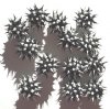 1 10mm Round Black & White Silicone Bead